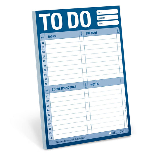 To Do Pad - Organized Notepad, 60 Sheets