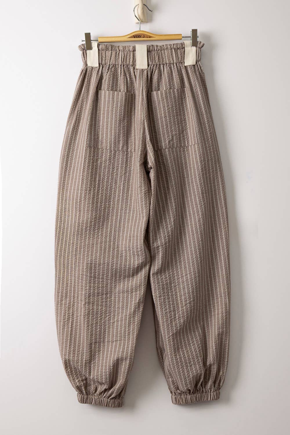 Stripe Textured Woven Pants