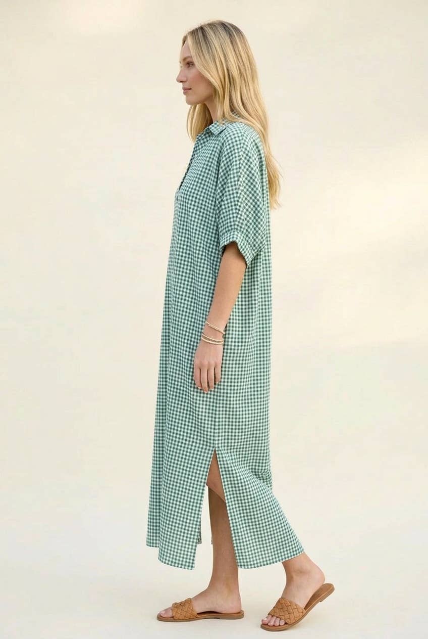 Gingham Maxi Dress
