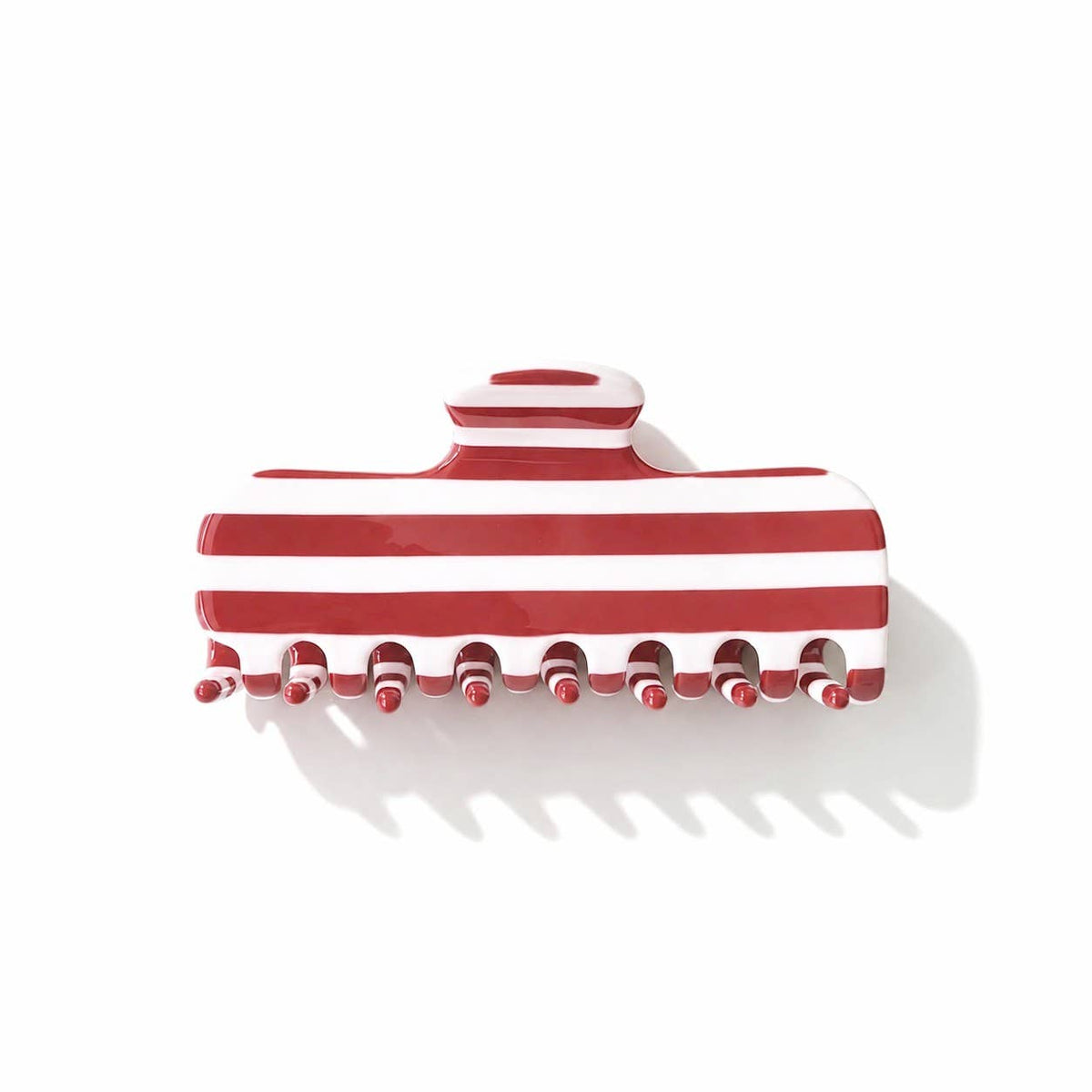 Retro Striped Claw Clip