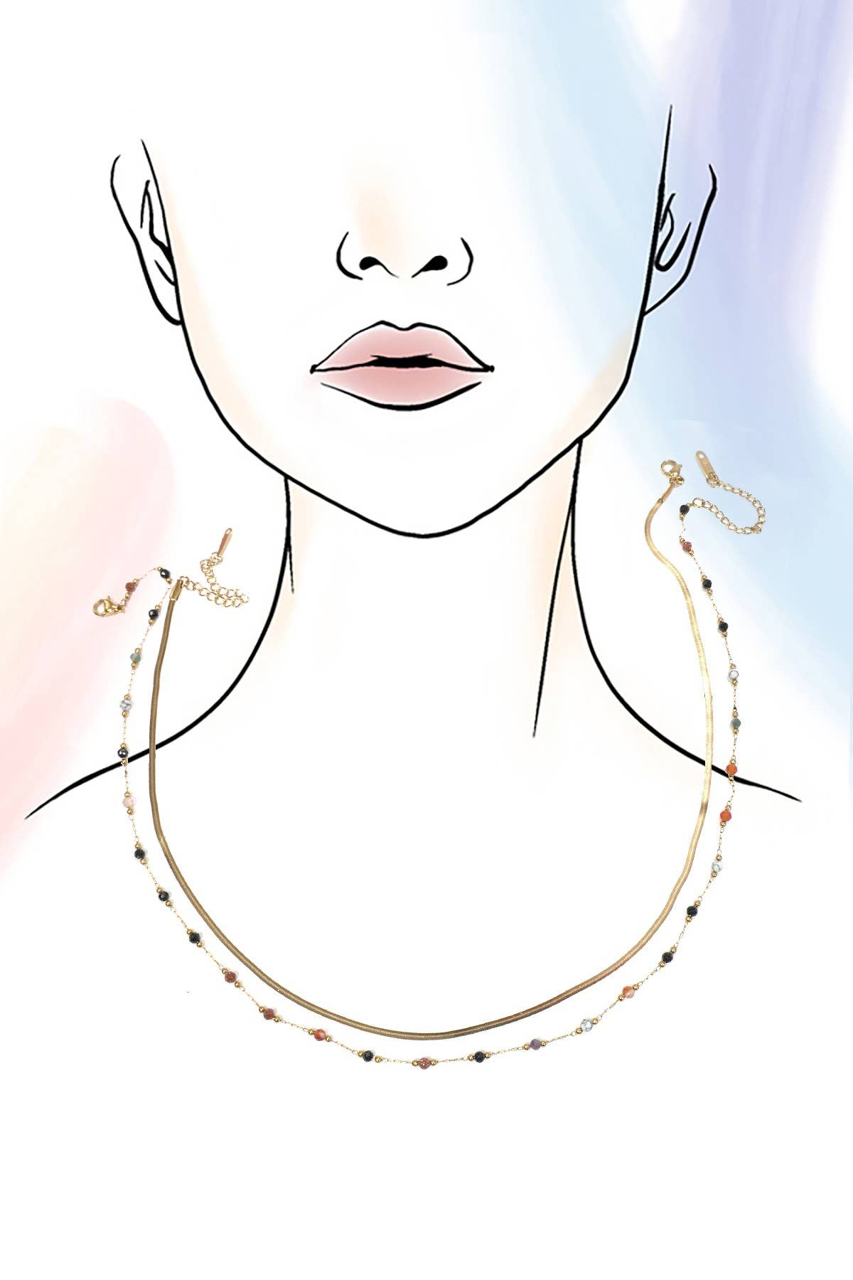 Layered Bead Necklace