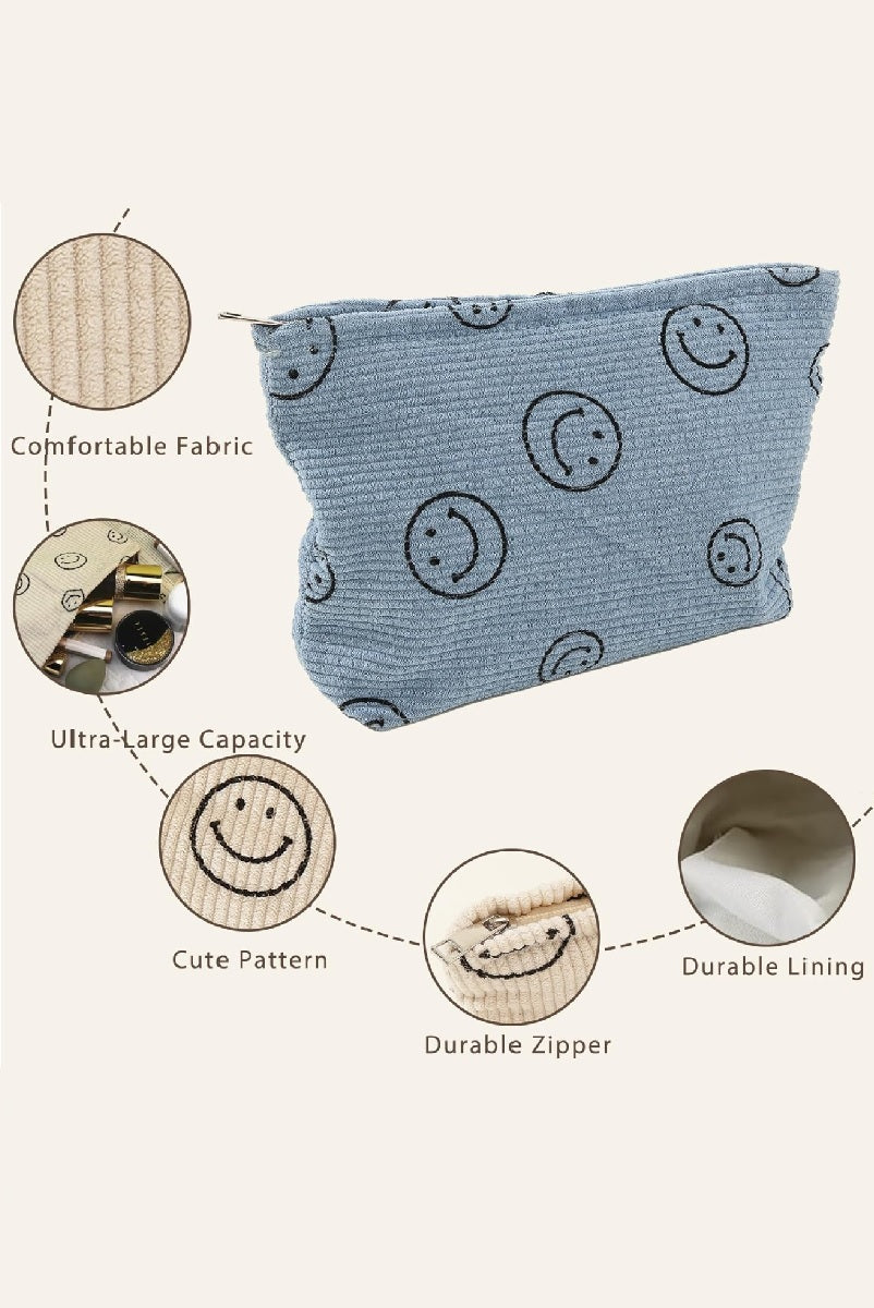 Smiley Corduroy Bag