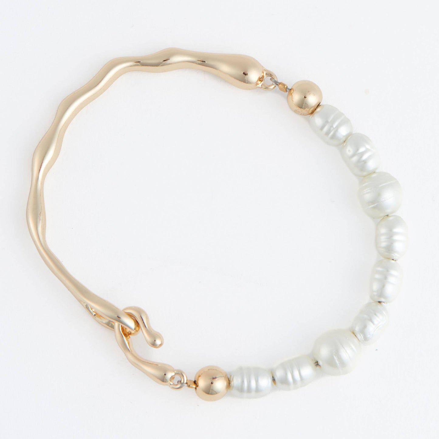 Bangle Bracelet Julien Genuine Freshwater Pearls