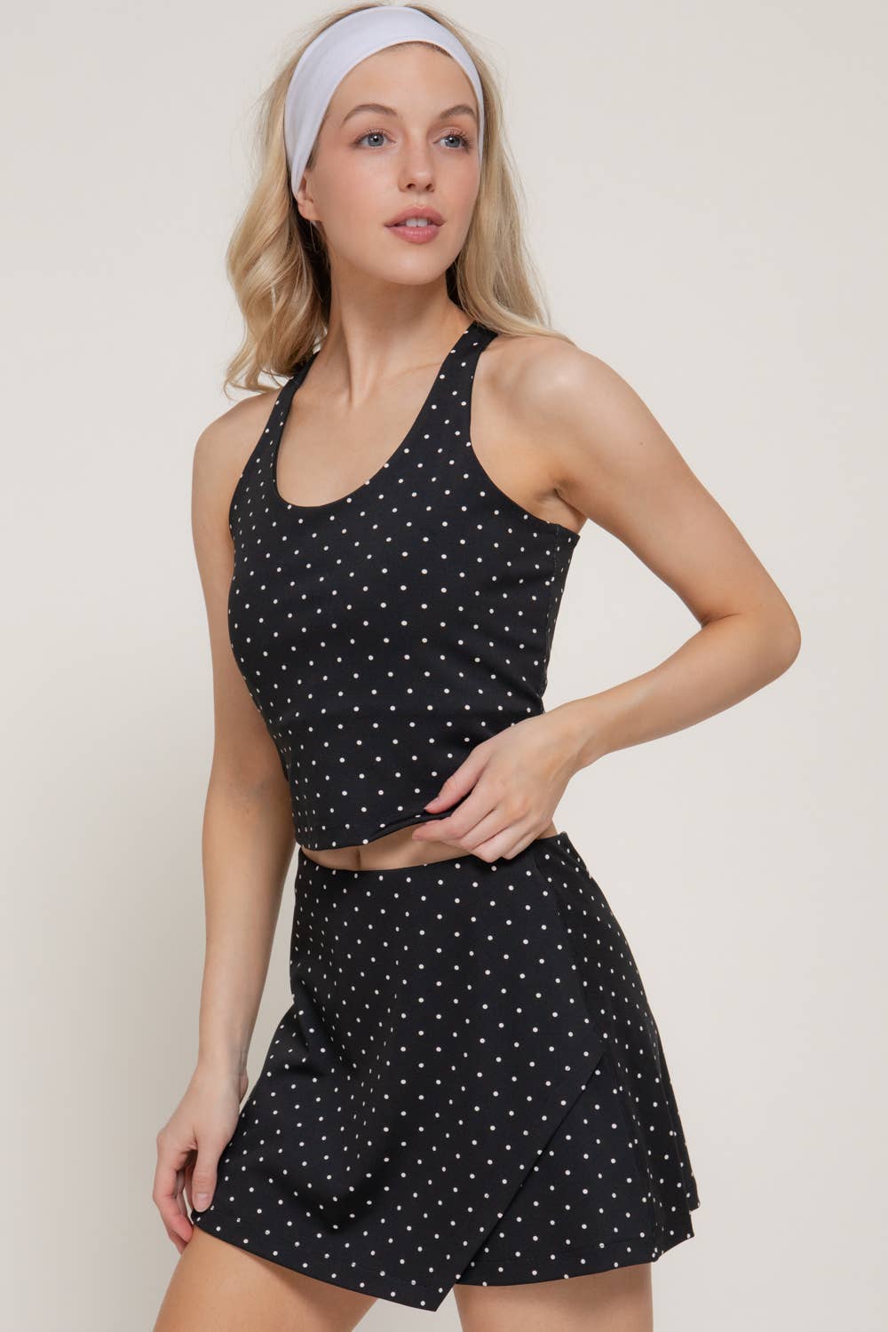 Polka Dot Tank & Skort Set