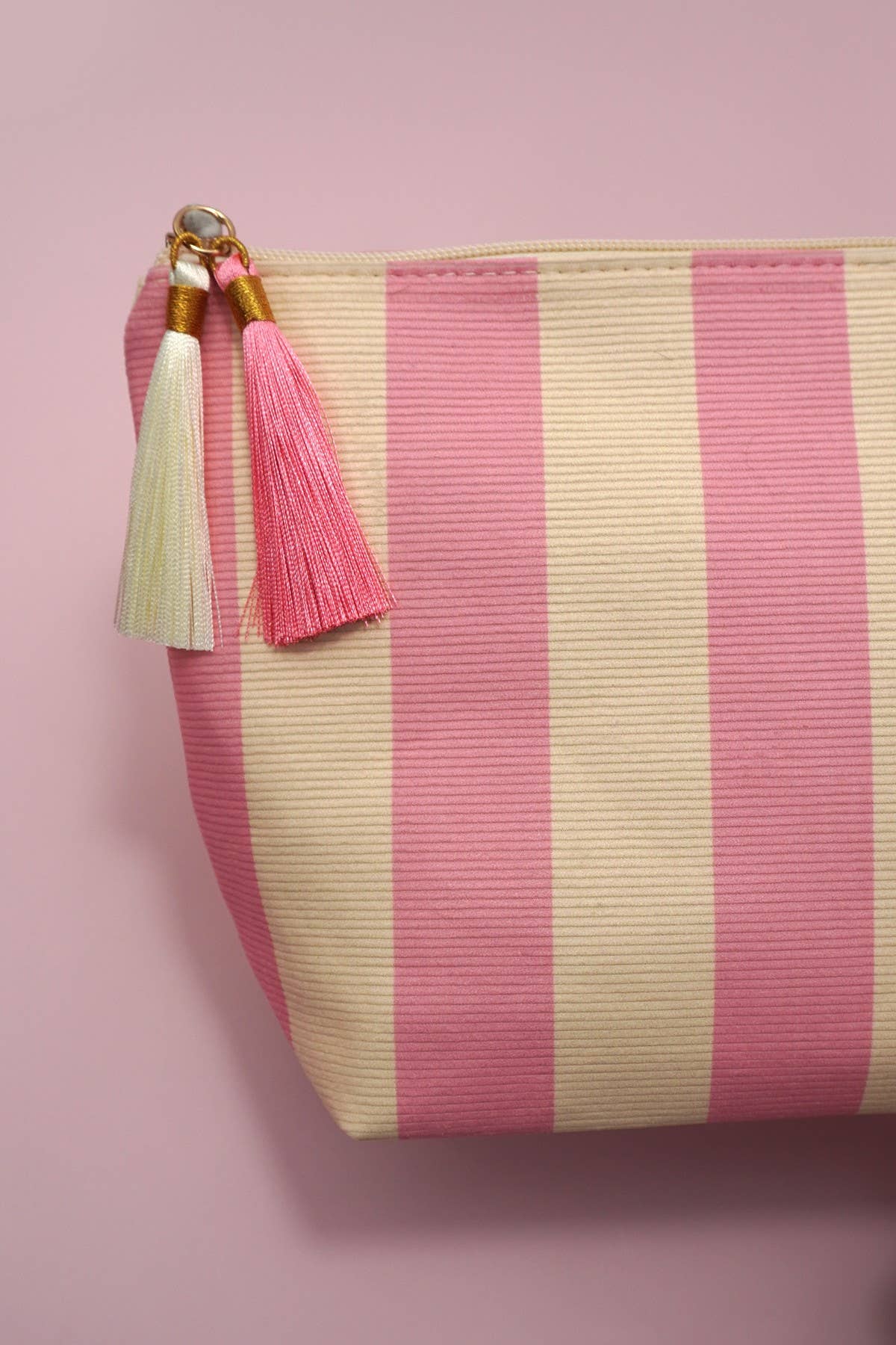 Striped Tassel Bag