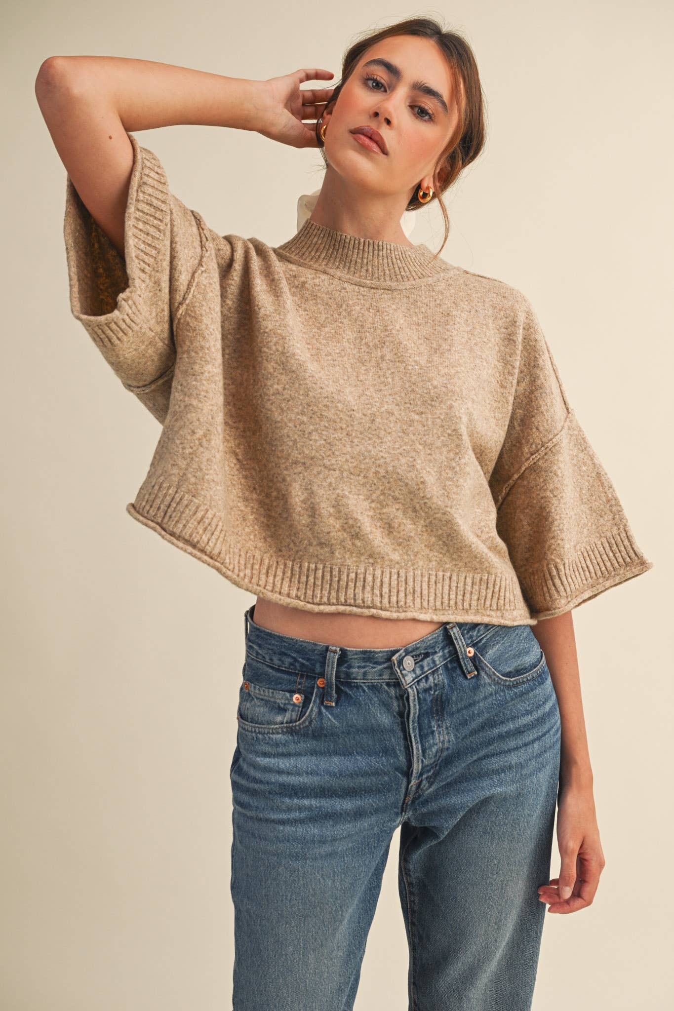 Marley Knit Short Sleeve Sweater