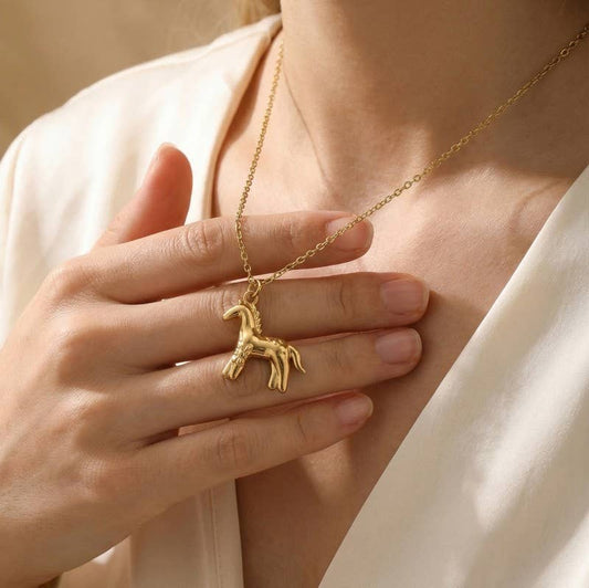 Waterproof Horse Necklace