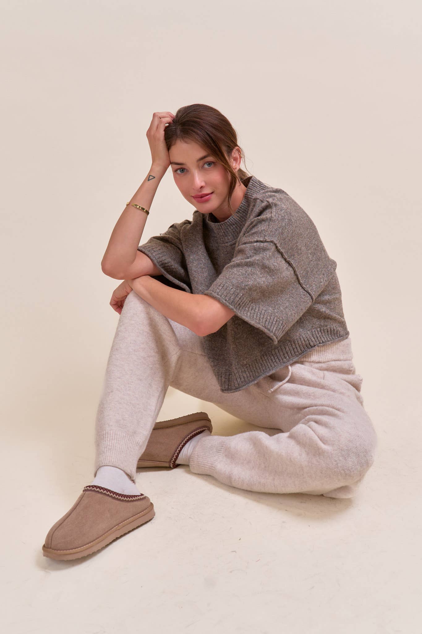 Marley Knit Short Sleeve Sweater