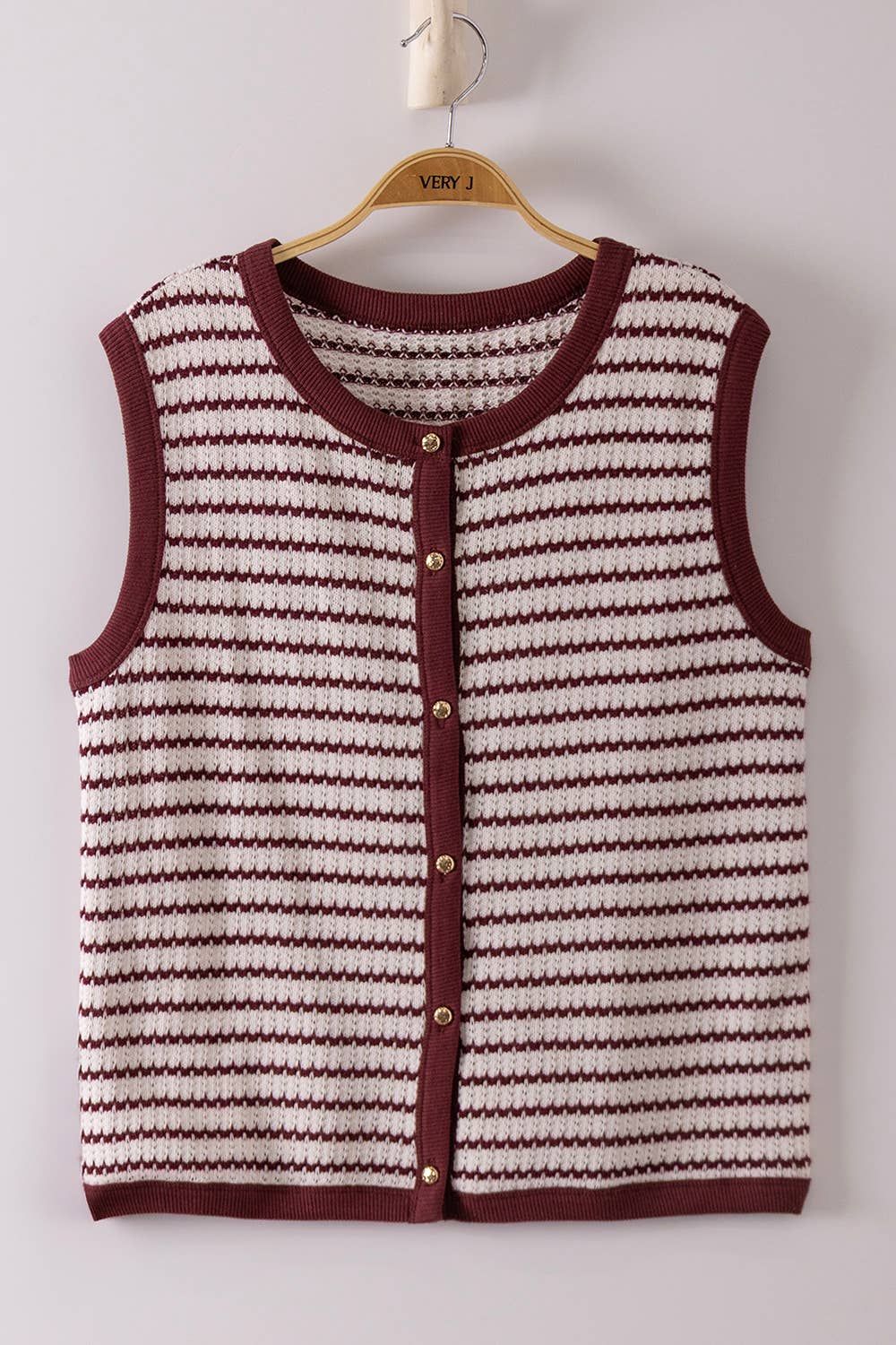 Luna Knit Button Down Top