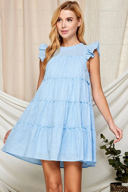Periwinkle Babydoll Dress