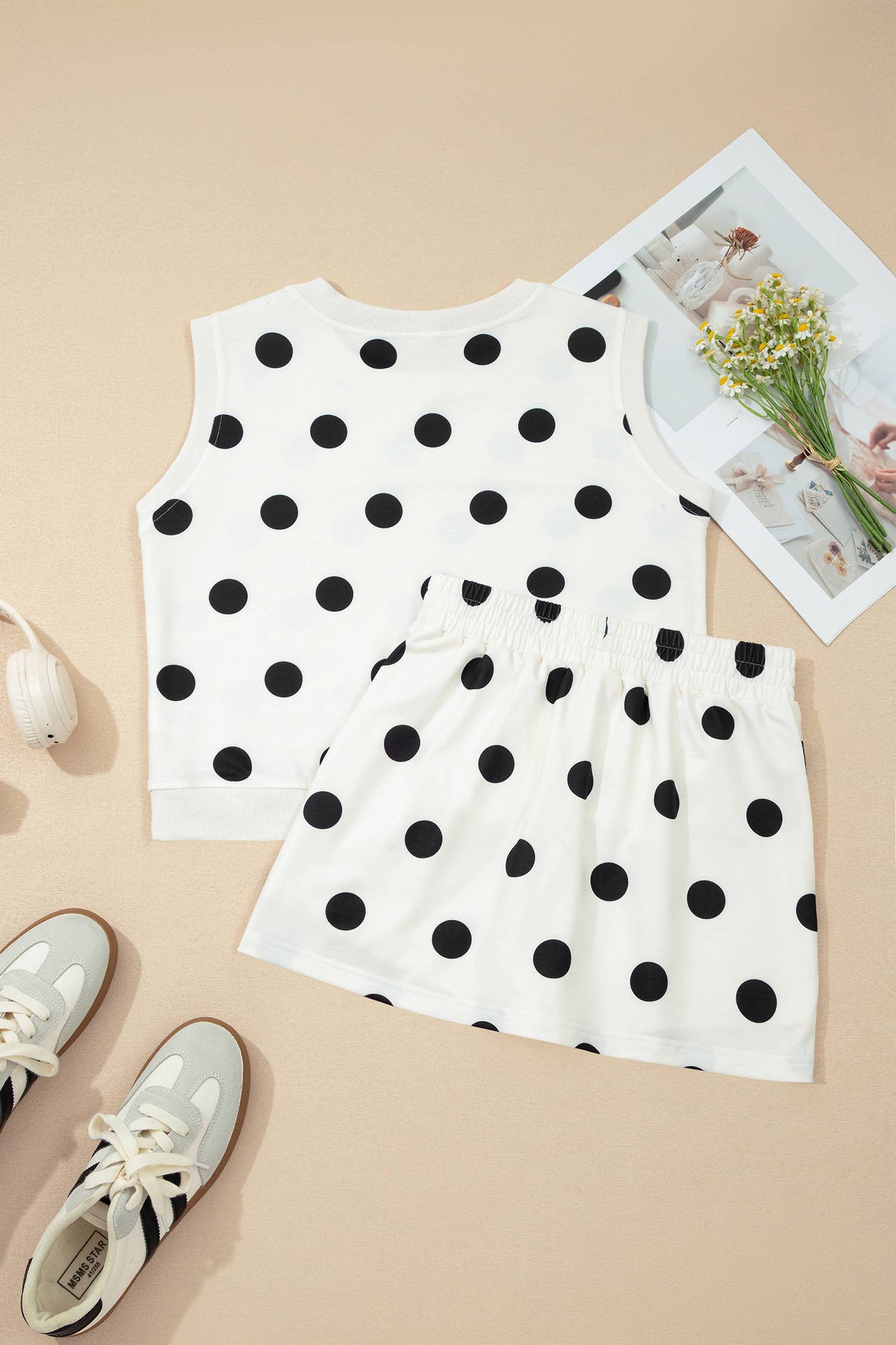 Polka Dot Tank & Skort Set