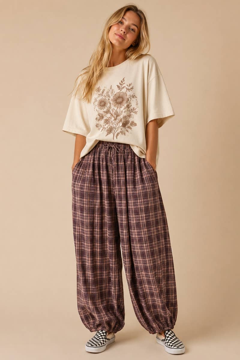 The Chill-Out Plaid Joggers