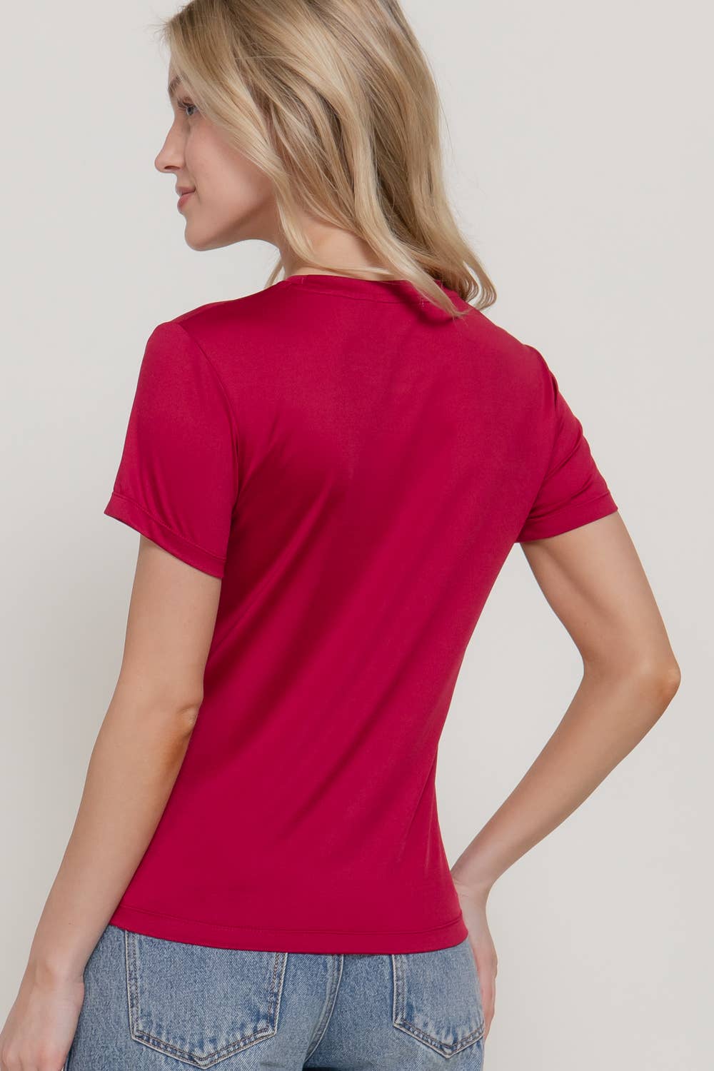 Short Sleeve Butter Soft Round Neck Top
