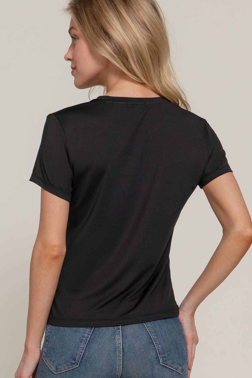 Short Sleeve Butter Soft Round Neck Top