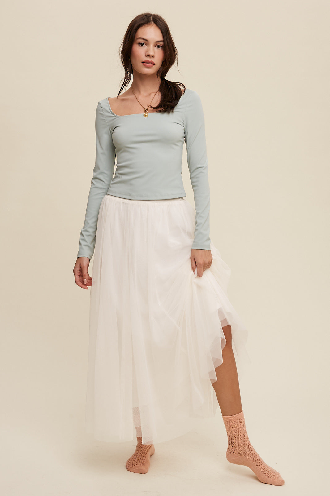 Tulle Maxi Skirt