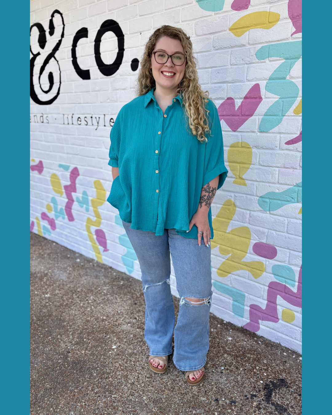 Delilah Button Up Top