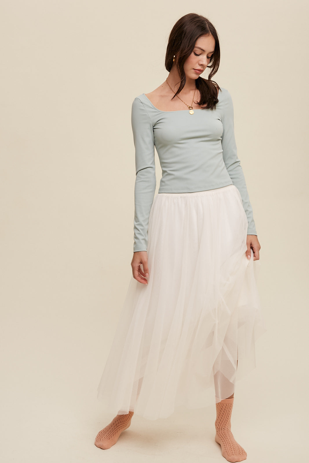 Tulle Maxi Skirt