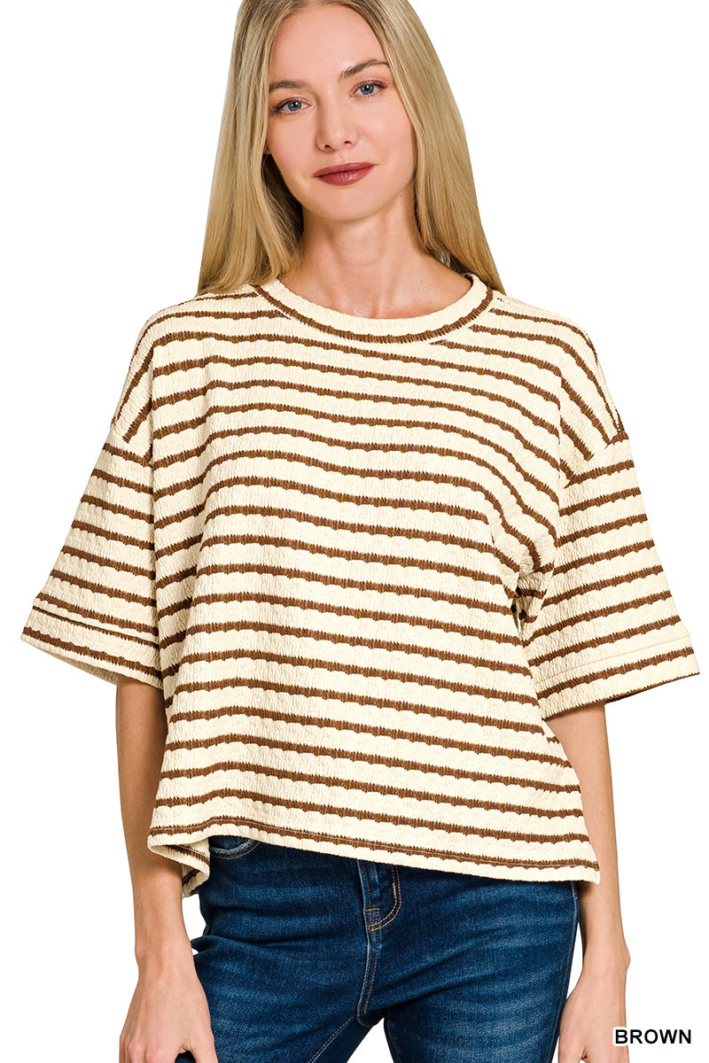 Striped Two-Piece Short Set