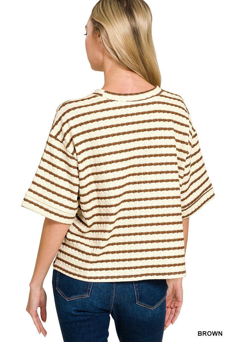 Striped Two-Piece Short Set