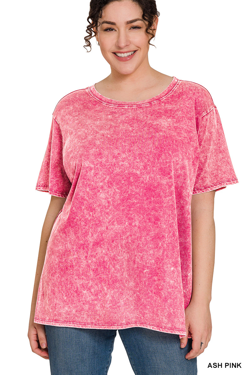 Zenana Acid Wash Tee