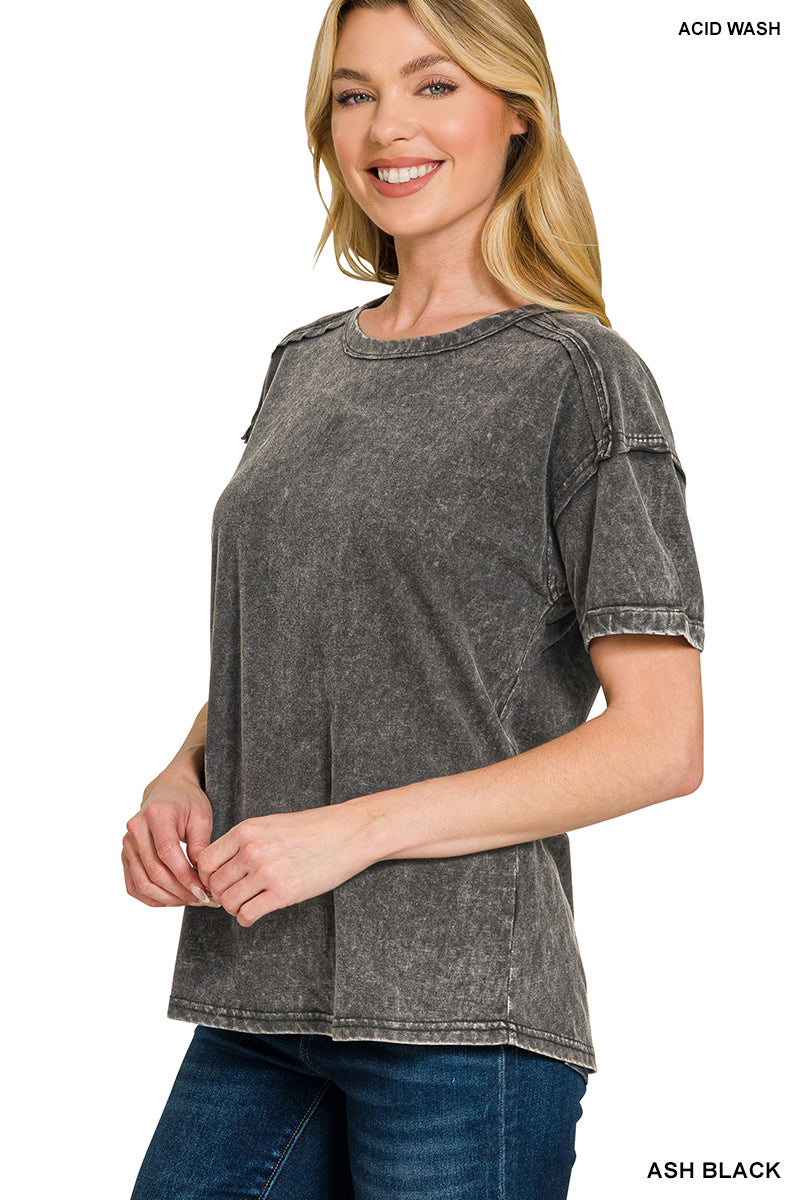 Karlie Acid Wash Tee