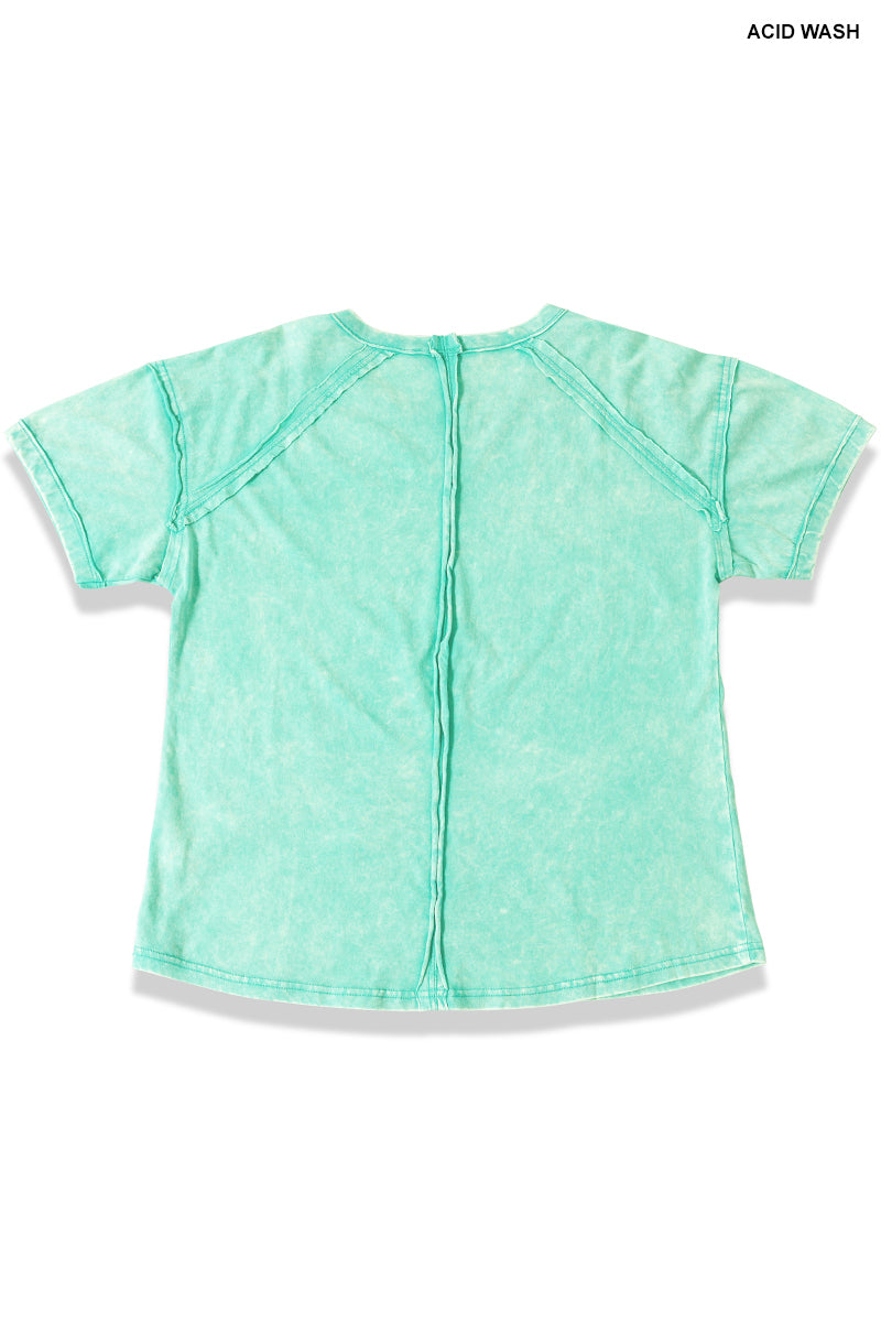 Karlie Acid Wash Tee