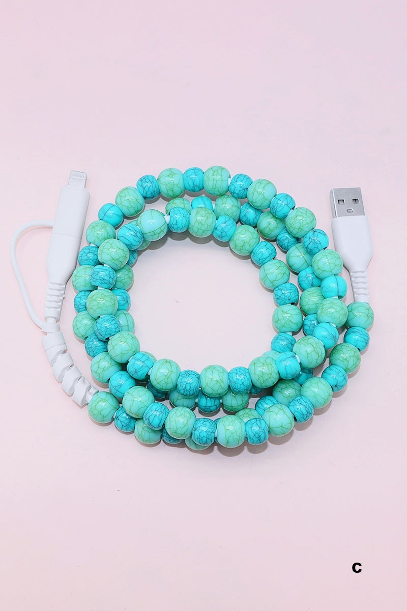 Beaded Charging Cable