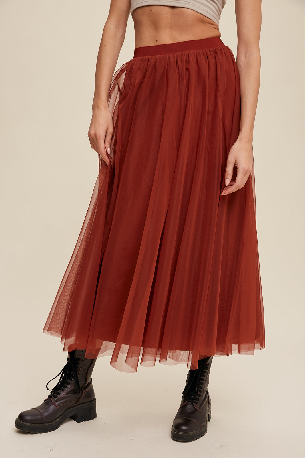 Tulle Maxi Skirt