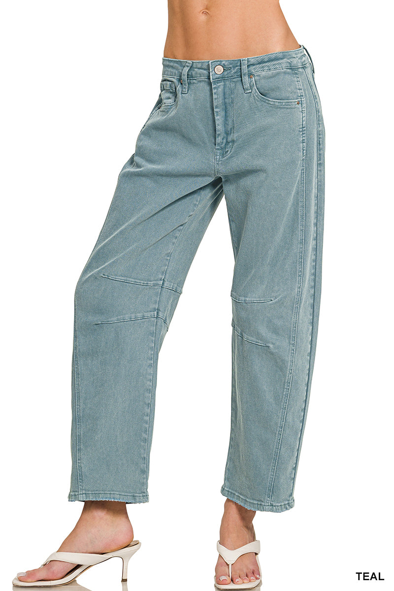 Zenana Barrel Jeans