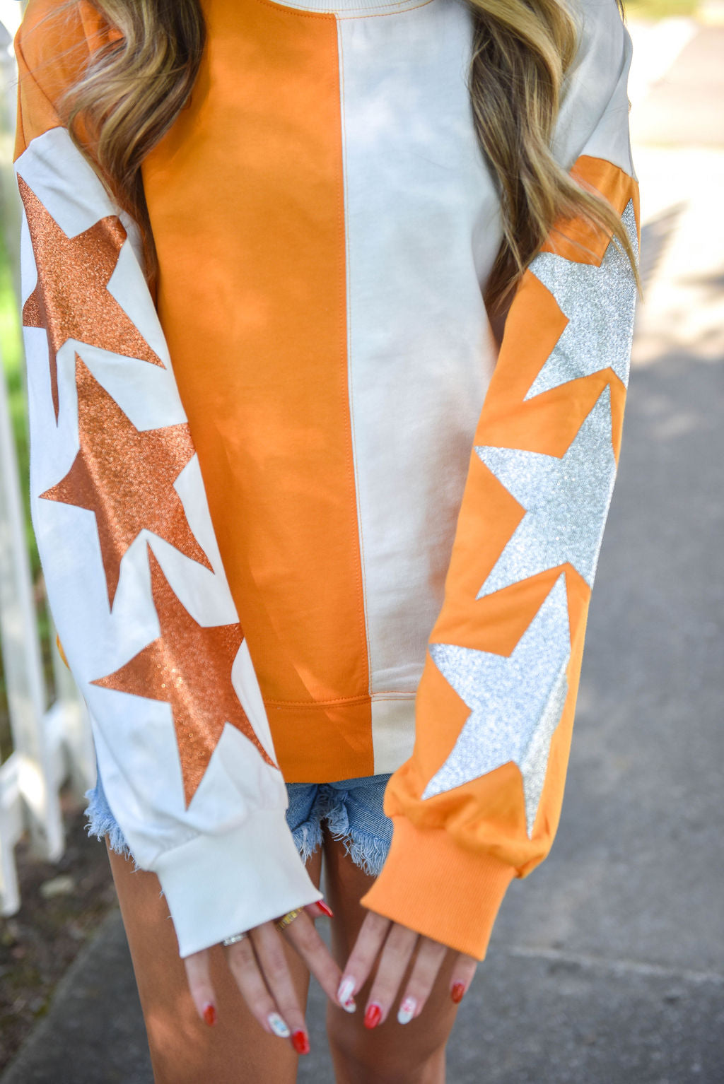 Color Block Oversized Sweatshirt