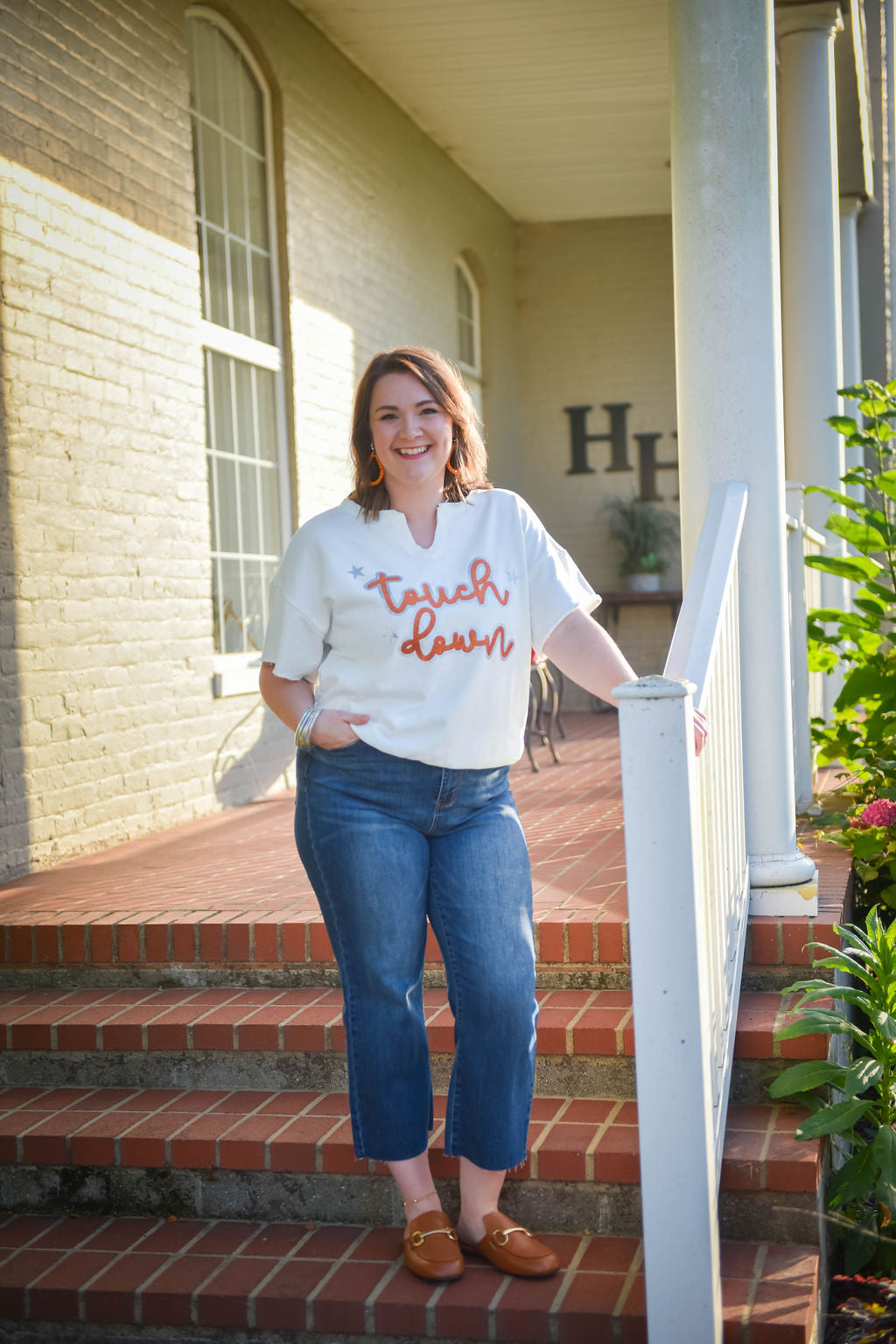 Game Day Glitter Printing Sweatshirt