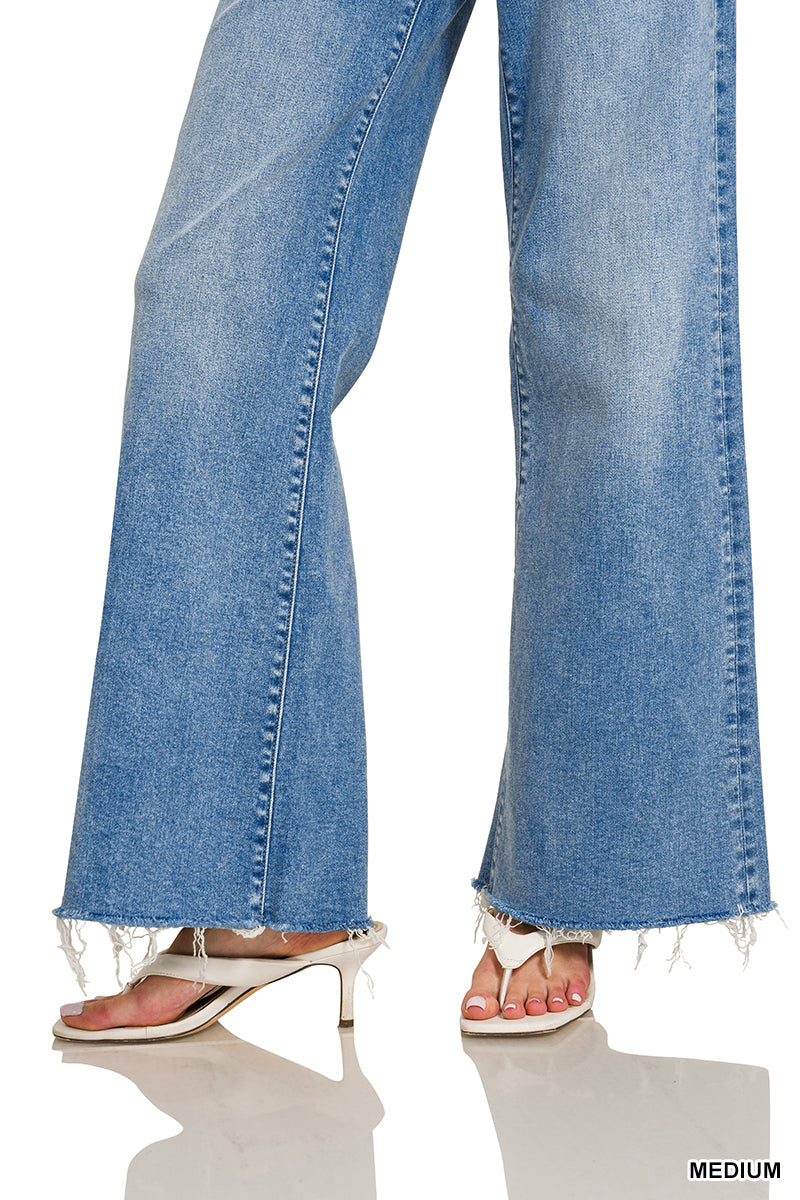 Zenana High Rise Flare Jeans