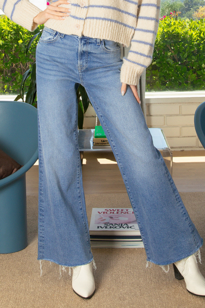 Zenana High Rise Flare Jeans