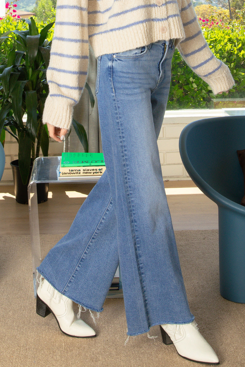 Zenana High Rise Flare Jeans