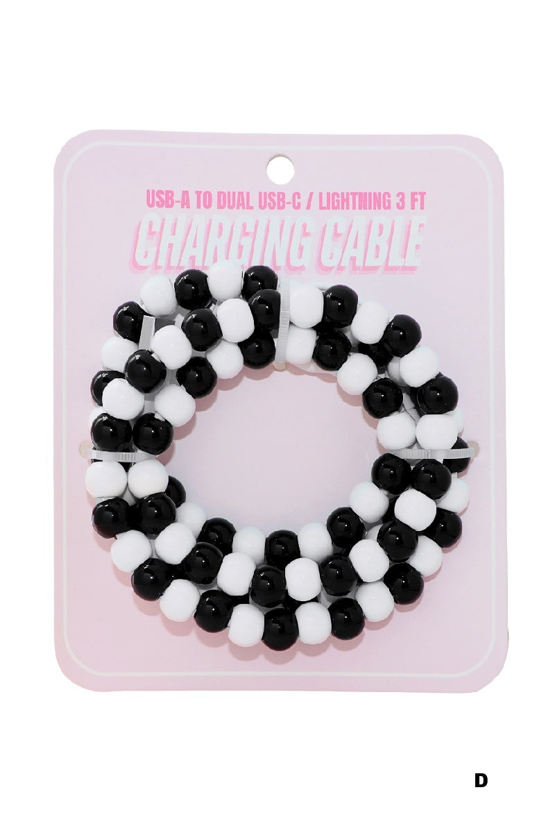 Beaded Charging Cable