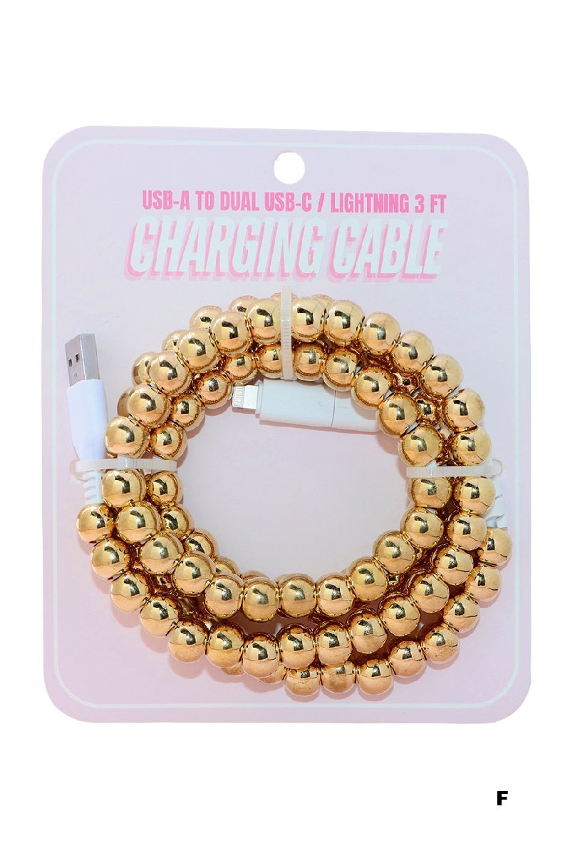 Beaded Charging Cable