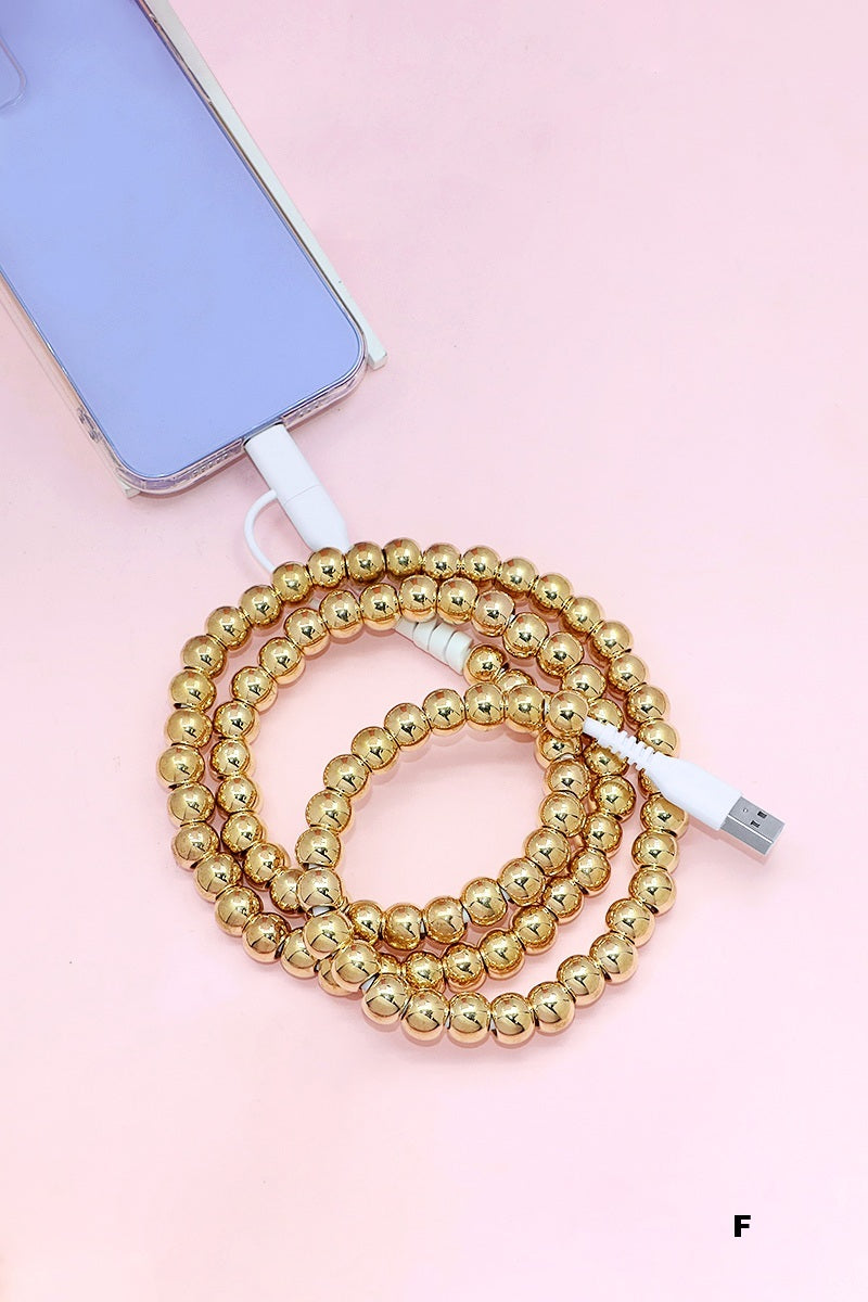 Beaded Charging Cable