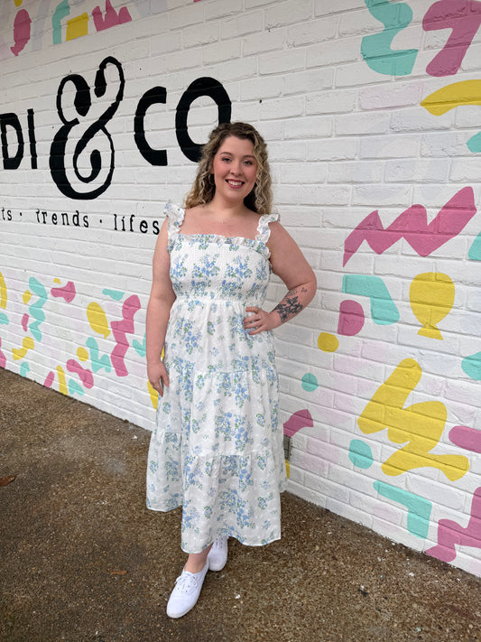 Penelope Smocked Floral Dress
