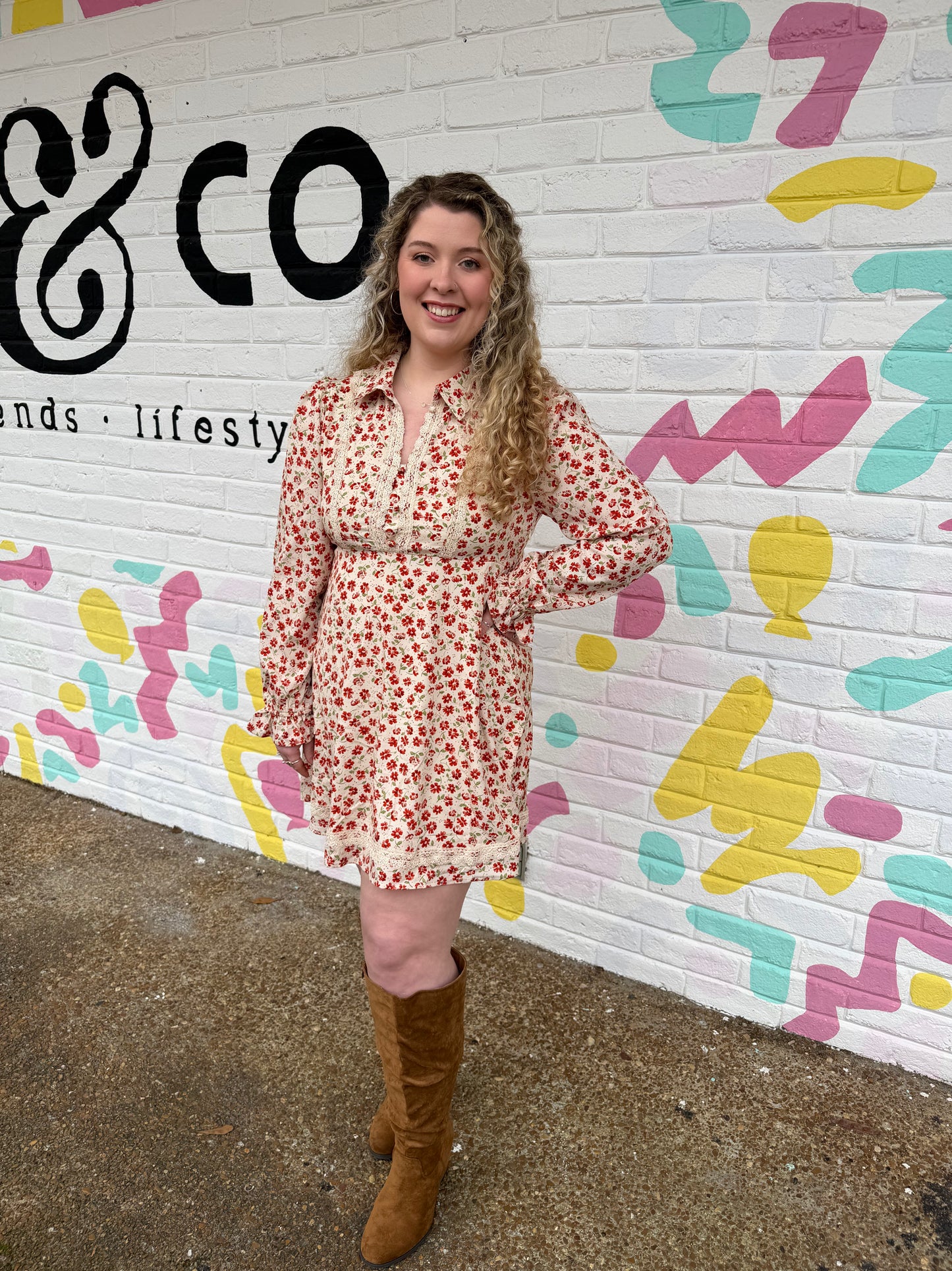 Rory Floral Lace Dress