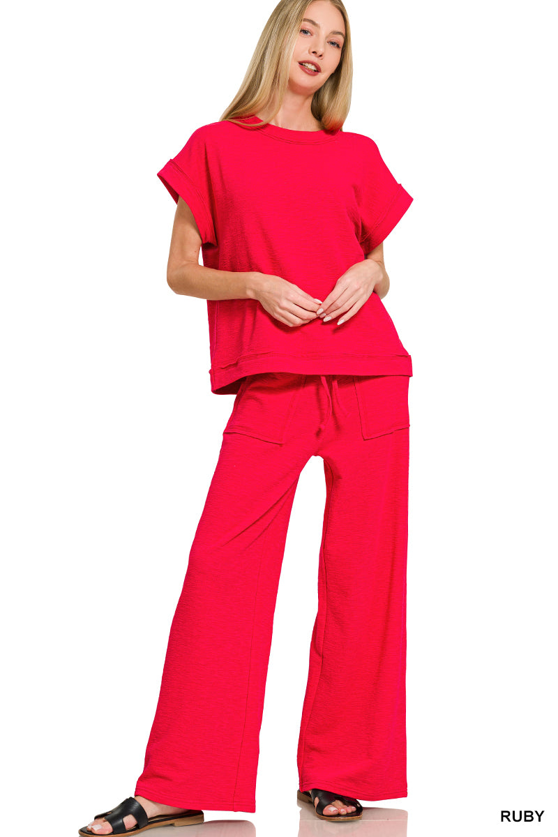 Kelly Pants and Short Sleeve Shirt Set