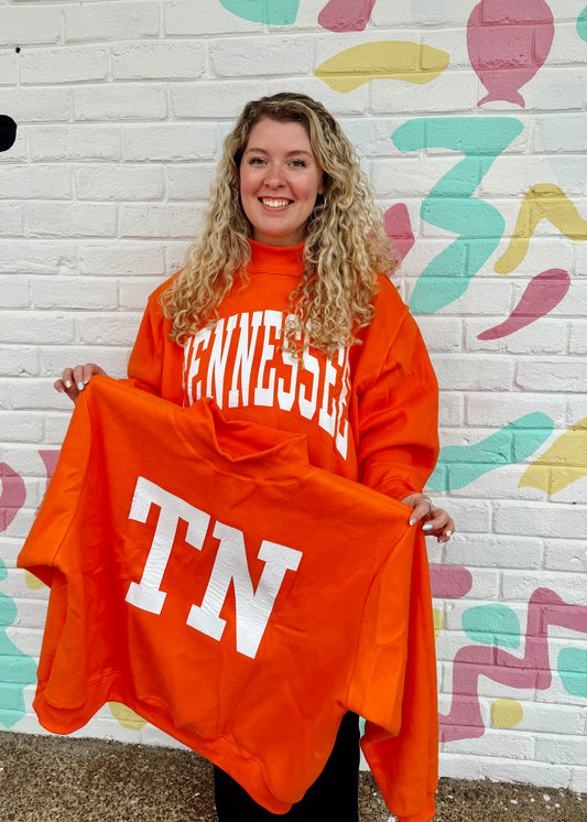 'TENNESSEE & TN' Reversible Mockneck