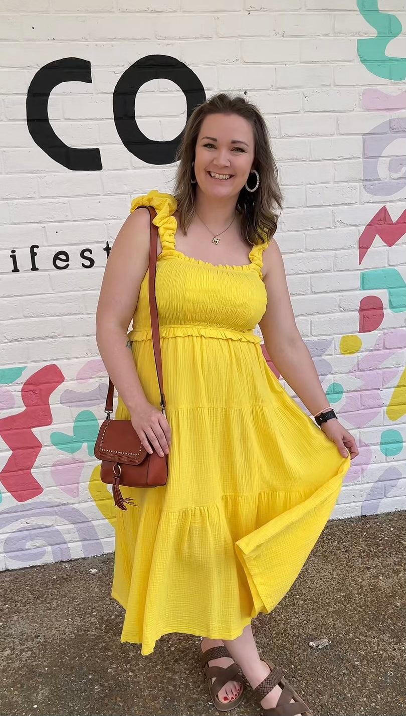 Lemon Drop Midi Dress