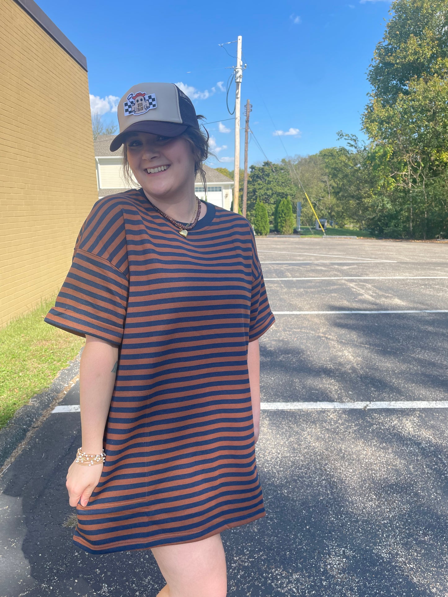 Stripe T-Shirt Dress