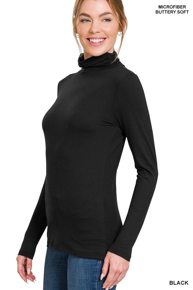 Mock Neck Layering Top