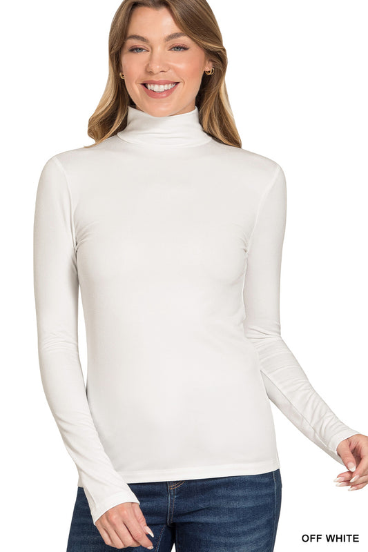 Mock Neck Long Sleeve Top