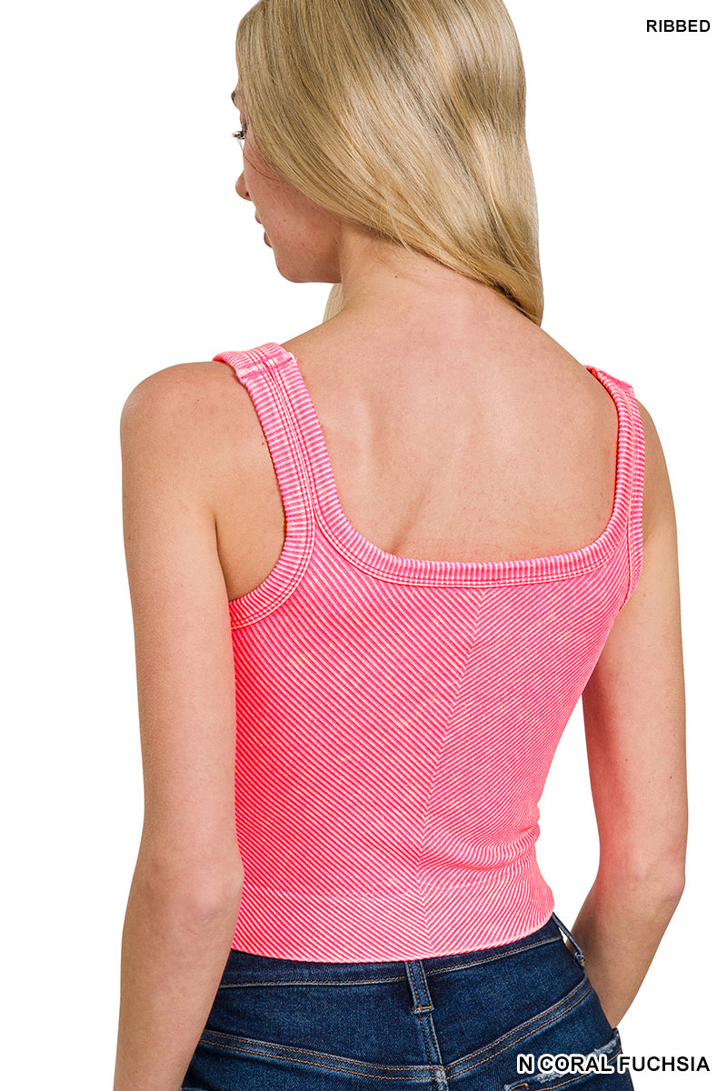 Chole Washed Seamless Tank Bralette