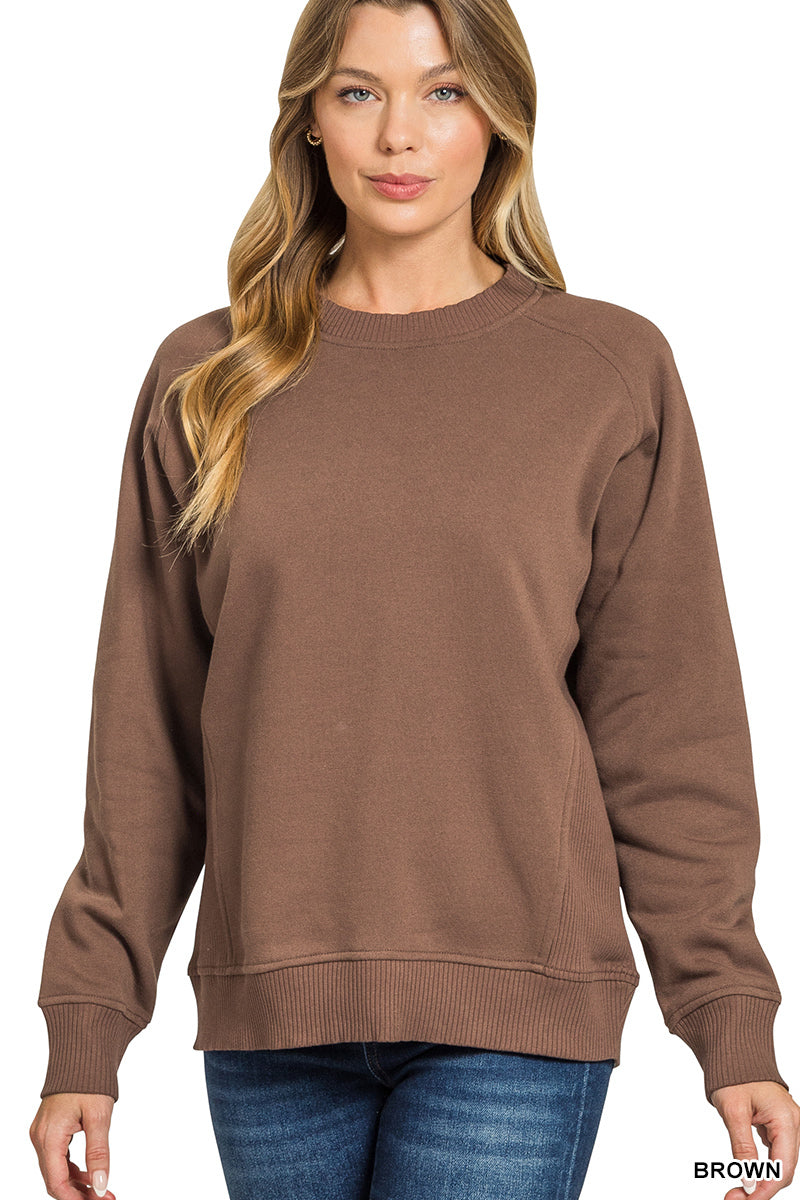 Fleece Raglan Sweatshirt – Madi & Co.
