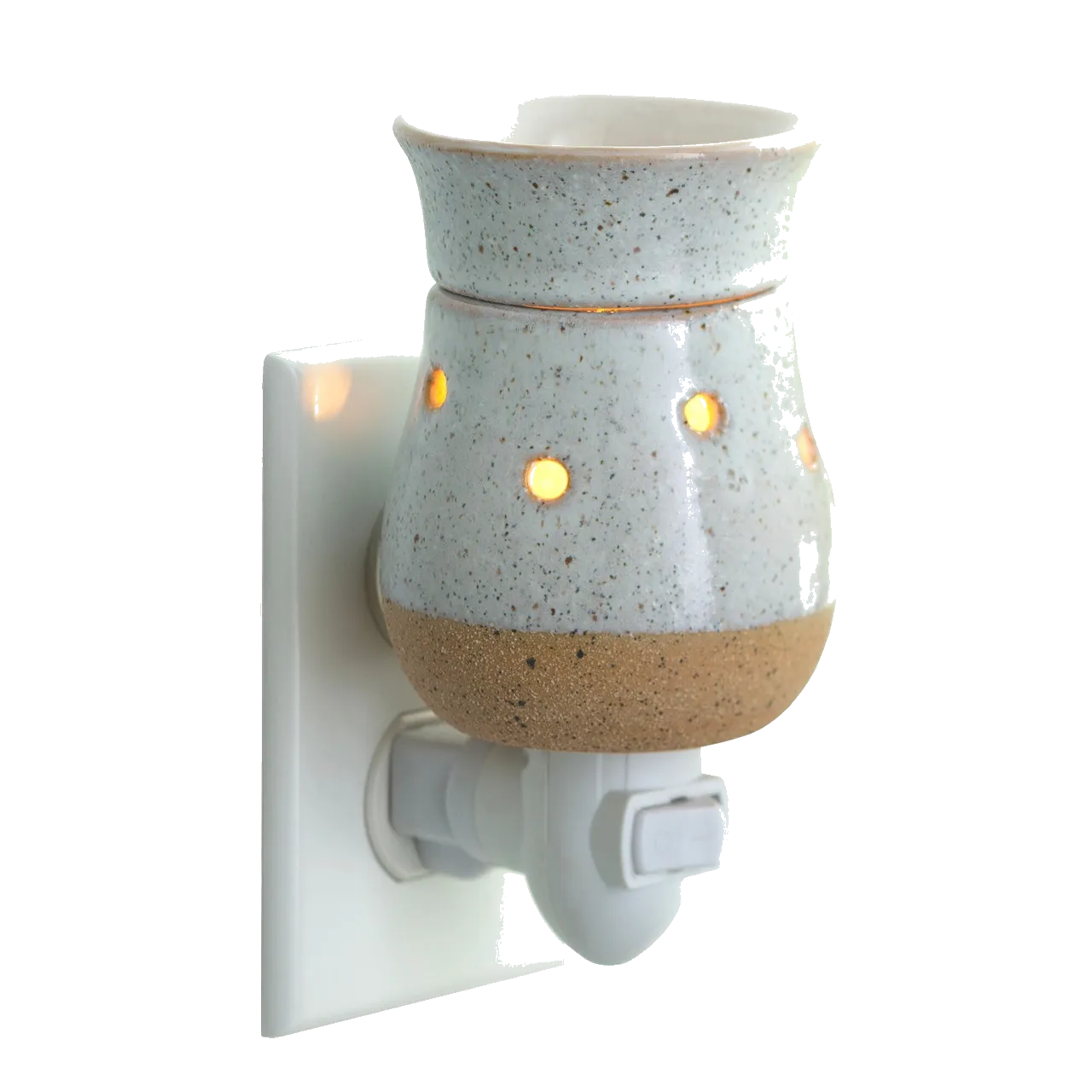 Rustic White Pluggable Fragrance Warmer