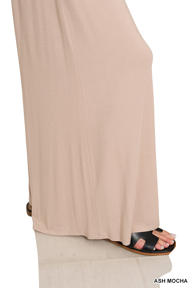 Smocked Wide Leg Palazzo Pants