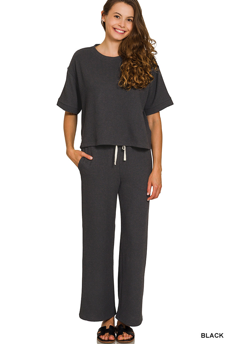 Everyday Ribbed Pants Set